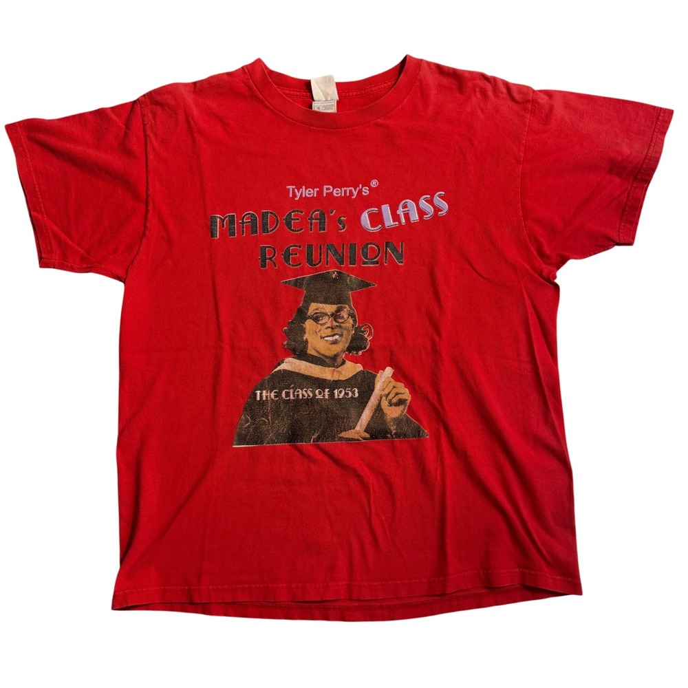 Tyler Perry Madea's Class Reunion‎ Red Graphic T-Shirt Mens XL